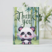 かわいいエレガントパンダ サンキューカード (スタンド正面)