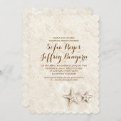 かわいいエレガントビーチリハーサルディナー招待状 招待状 (正面/裏面)