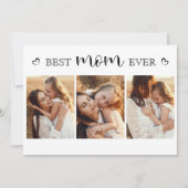 かわいいエレガントフォトコラージュ母の日用カード シーズンカード (正面)