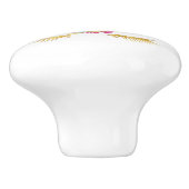 かわいいエレガントフローラ金ゴールドグリッター セラミックノブ (側面)