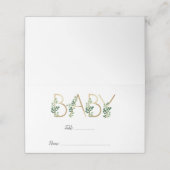 かわいいエレガントベビースローガン赤ちゃんシャワー座席表 プレイスカード (外部開封)