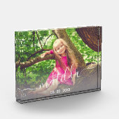 かわいいエレガントモダン少女の名前と写真 フォトブロック (左)