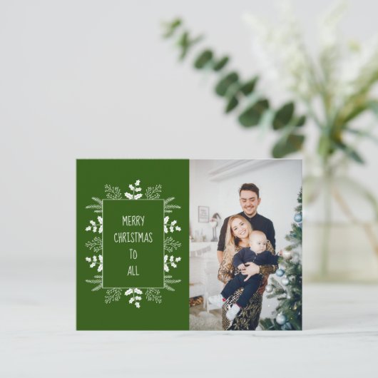 かわいいエレガント休日の写真 シーズンポストカード (スタンド正面)