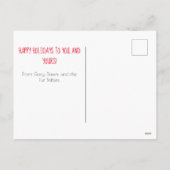 かわいいエレガント休日の写真 シーズンポストカード (裏面)