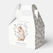 かわいいエレガント妊婦の紅葉ベイビーシャワー フェイバーボックス (裏面サイド)