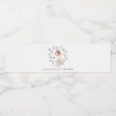 かわいいエレガント妊婦の紅葉ベイビーシャワー ペットボトルラベル (シングルラベル)