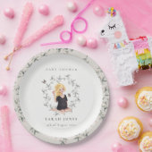 かわいいエレガント妊婦の紅葉ベイビーシャワー ペーパープレート (パーティー)