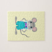 かわいいエレガント小さなネズミ ジグソーパズル (横)