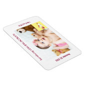 かわいいエレガント新生児ユニコーン誕生のお知らせ マグネット (右側)