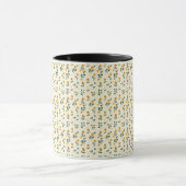 かわいいエレガント洗練されたシックなロマンチックなフローラ マグカップ (中央)