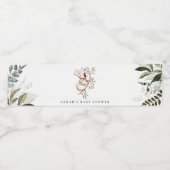 かわいいエレガント眠いコアラ葉ベビーシャワー ペットボトルラベル (シングルラベル)