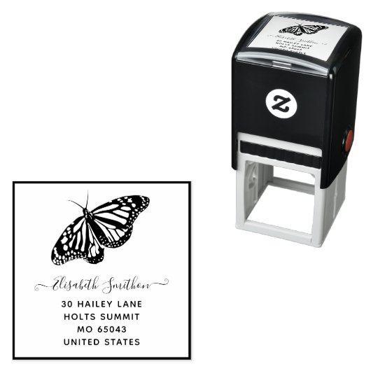 かわいいエレガント蝶の動物愛護師 セルフインキングスタンプ (インサイチュ)