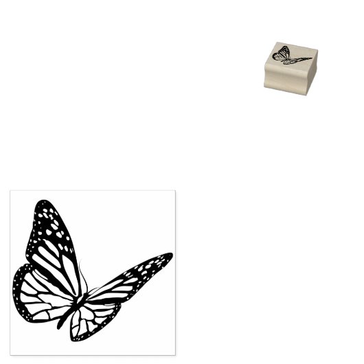 かわいいエレガント蝶の動物愛護師 ラバースタンプ (押印)