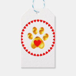 かわいいエレガント金ゴールド ギフトタグ