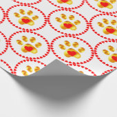 かわいいエレガント金ゴールド ラッピングペーパー (角)