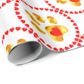 かわいいエレガント金ゴールド ラッピングペーパー (ロールコーナー)