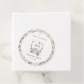 かわいいエレガント黄色ベビーヒッポ葉ベビーシャワー フェイバータグ (インサイチュ)