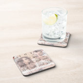 かわいいエレガント2023年カレンダー家族の写真名 コースター (右側)