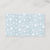 かわいいエレファントブルーおむつラッフルチケット エンクロージャーカード (裏面)