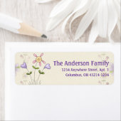 かわいいエンジェルアンティクスウィムジーフラワーズ住所 シール2 ラベル (インサイチュ)