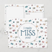 かわいいエンベロー恋しく思プ本当にあなた先生 ポストカード (正面/裏面)