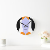 かわいいエンペアンペンギンの壁時計 ラウンド壁時計 (ホーム)