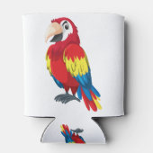 かわいいオウムの漫画 缶クーラー (裏面)