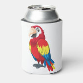 かわいいオウムの漫画 缶クーラー (缶裏面)
