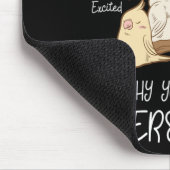 かわいいオウム感情パーソナリティ態度ギフト マウスパッド (コーナー)