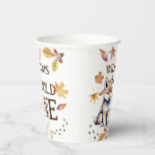 かわいいオオカミのカブワイルドワンウッドランバースデーパーティー 紙コップ (右)