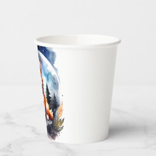 かわいいオオカミのパップベビーシャワー 紙コップ (左)