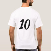 かわいいオカメインコのサッカー選手 Tシャツ (裏面)