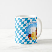 かわいいオクトーバーフェストビアハウンド コーヒーマグカップ (正面右)