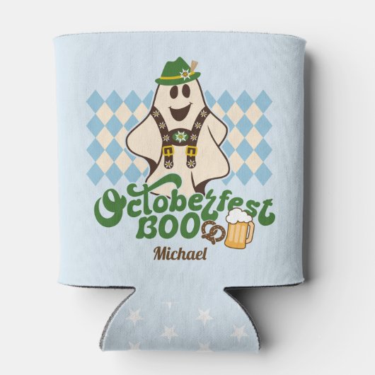 かわいいオクトーバーフェスト幽霊不気味シーズン 缶クーラー (裏面)