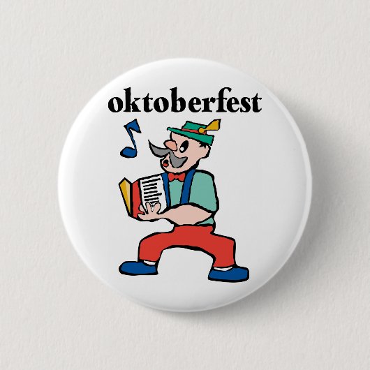 かわいいオクトーバーフェスト 缶バッジ (正面)