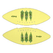 かわいいオクラ野菜の漫画 アメリカンフットボール (パネル)