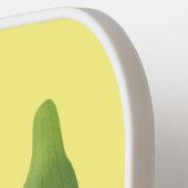 かわいいオクラ野菜の漫画 ピックルボールラケット (左詳細)