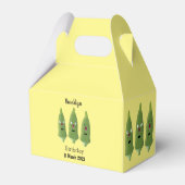 かわいいオクラ野菜の漫画 フェイバーボックス (裏面サイド)