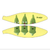 かわいいオクラ野菜の漫画 ミニバスケットボール (パネル)