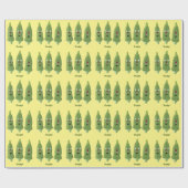 かわいいオクラ野菜の漫画 ラッピングペーパー (フラット)