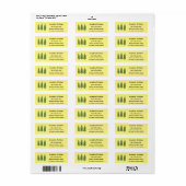 かわいいオクラ野菜の漫画 ラベル (フルシート)