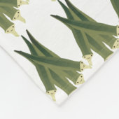 かわいいオクラ フリースブランケット (角)