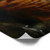 かわいいオシカット猫アートプリントポスター ポスター (角)