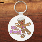 かわいいオスナックジンジャーブレッドマンクッキー キーホルダー (正面)