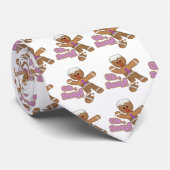 かわいいオスナックジンジャーブレッドマンクッキー ネクタイ (ロール)