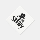 かわいいオスナップレスクリスマス スタンダードカクテルナプキン (角)