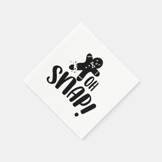 かわいいオスナップレスクリスマス スタンダードカクテルナプキン (角)