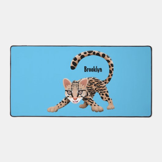 かわいいオセロアニメイラストレーション デスクマット (正面)