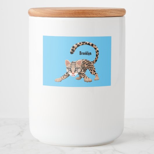 かわいいオセロアニメイラストレーション フードラベル (正面)