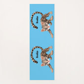 かわいいオセロアニメイラストレーション ヨガマット (正面)